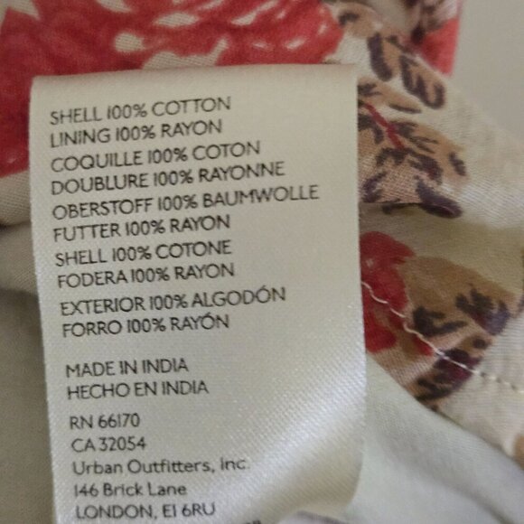 Free People Keep You Smocked Mini Dress Long Balloon Sleeve V Neck Size M - Picture 12 of 12